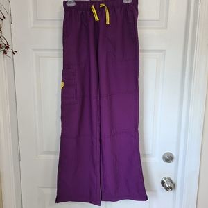 Spread Good Cheer Woman's Scrub Pants, Size: Small Color: Purple